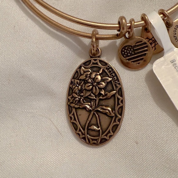 Gold “Because I Love You Friend” Bangle - Picture 2 of 3